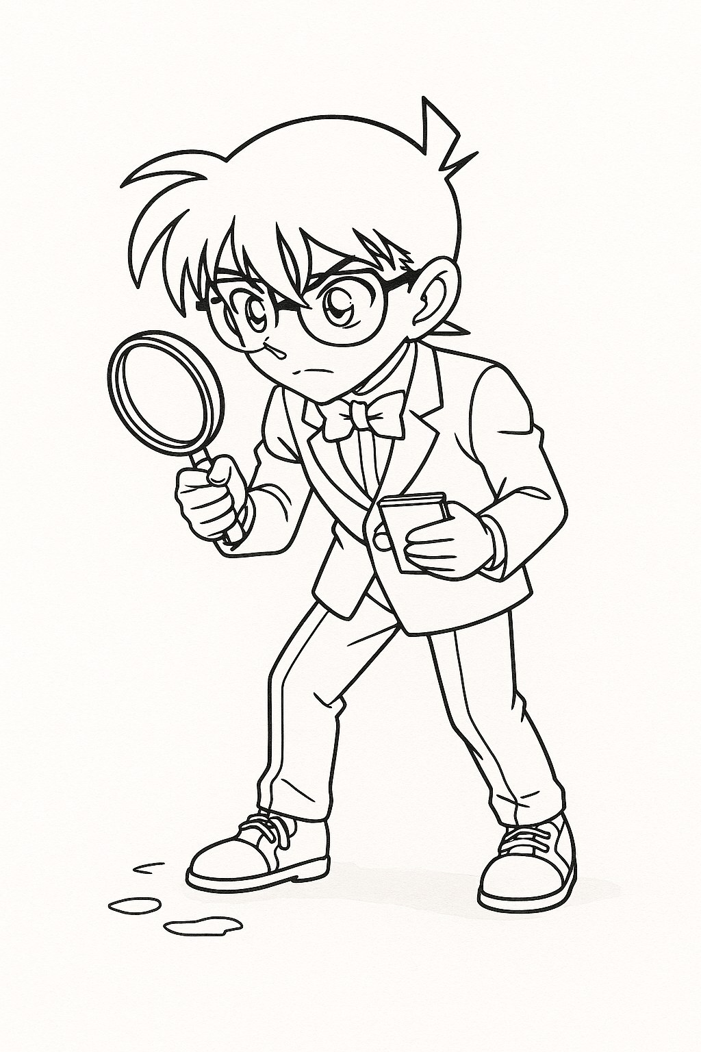 Kudo Shinichi Investigating the Case