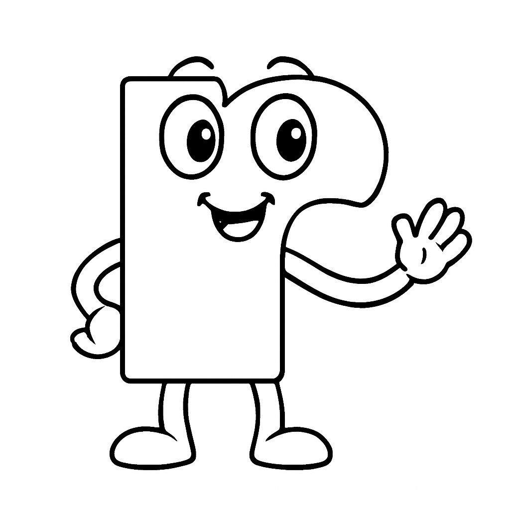 Cartoon Letter R