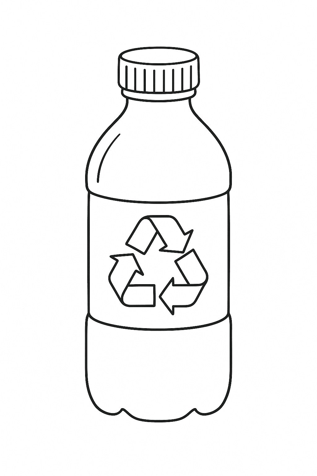 Green Recycled Water Bottle