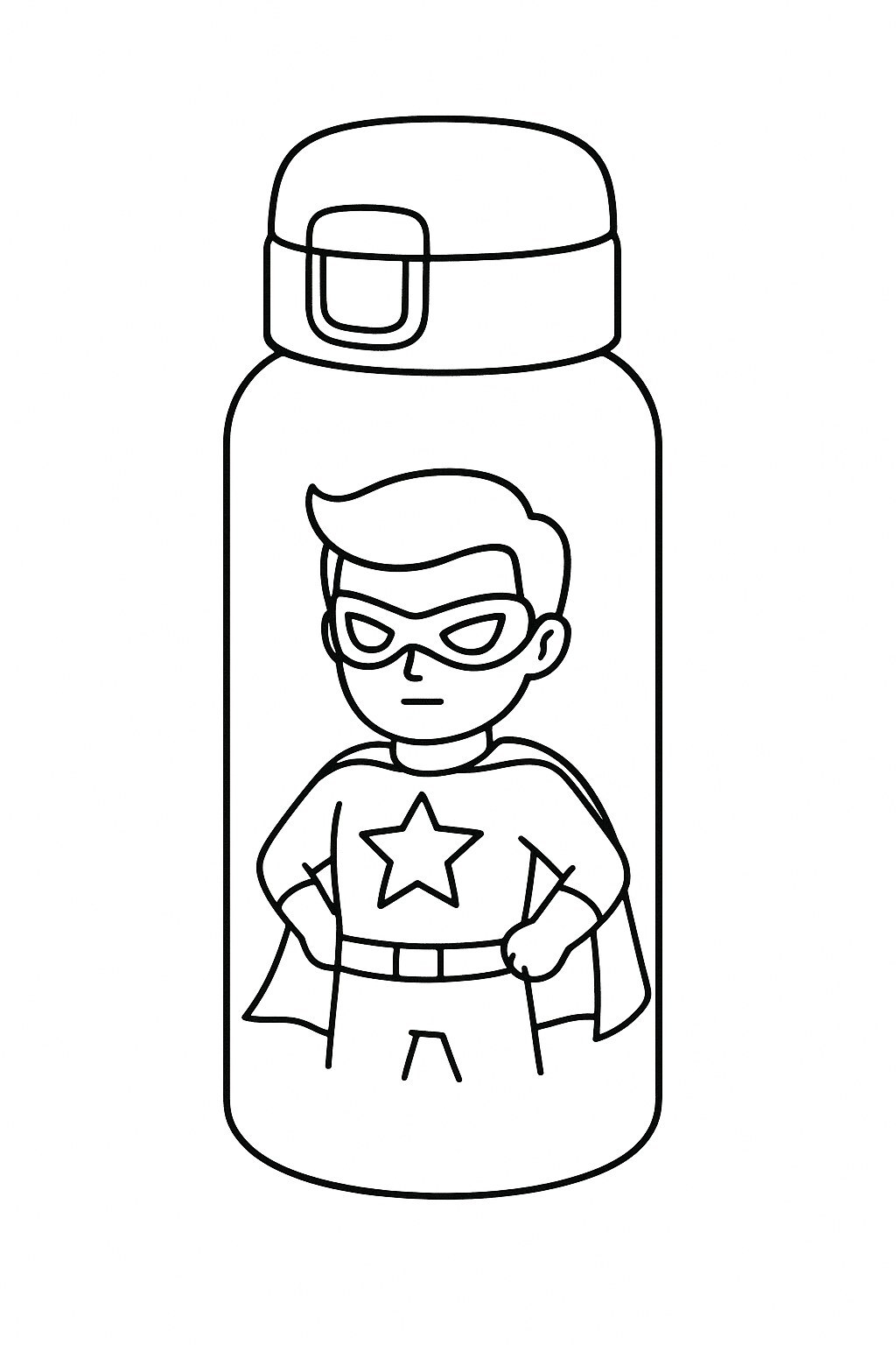 Superhero Water Bottle