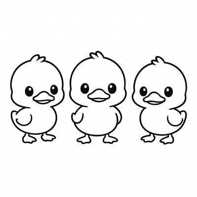 1–3 Duck Number Coloring Pages for Kids – Adorable 2026