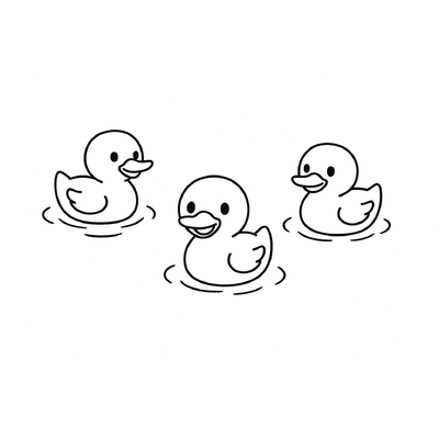 1–3 Duck Number Coloring Pages for Kids – Adorable 2026