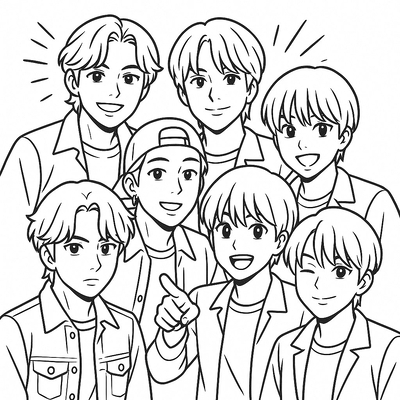 Adorable BTS Coloring Game for Kids 2026