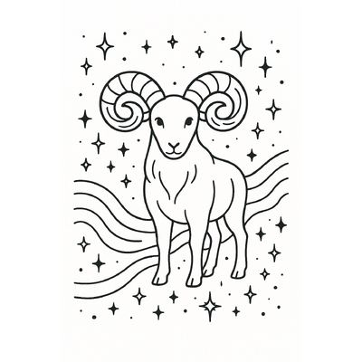 Aries Zodiac Coloring Pages for Kids – Creative Fun 2026