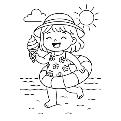 Bé Bun Bé Bun Cute Coloring Pages for Kids 2026
