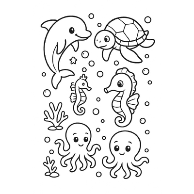 Cute Animal Coloring Practice Pages for Kids 2026