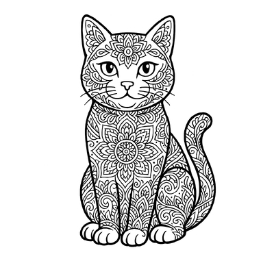 Cute Cat Coloring Pages for Kids 2026
