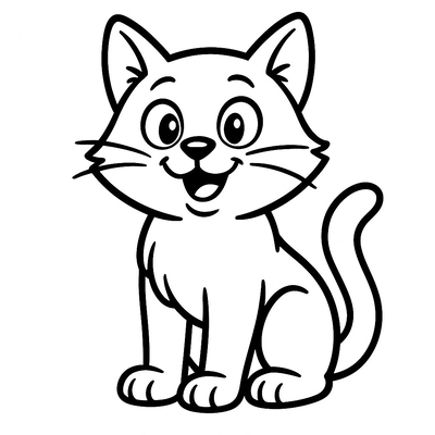 Cute Cat Coloring Pages for Kids 2026