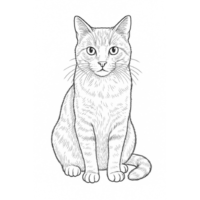 Cute Cat Coloring Pages for Kids 2026