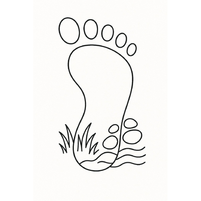 Cute Foot Coloring Pages for Kids 2026 – Download PDF