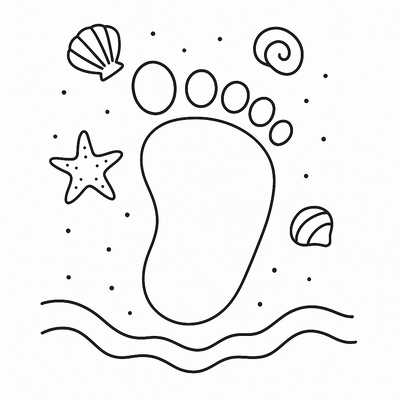 Cute Foot Coloring Pages for Kids 2026 – Download PDF