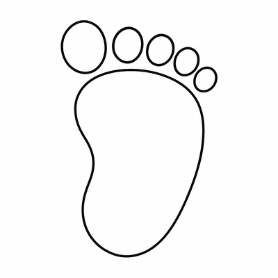 Cute Foot Coloring Pages for Kids 2026 – Download PDF