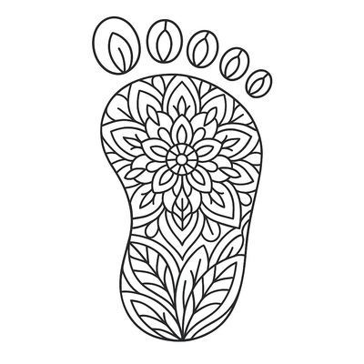 Cute Foot Coloring Pages for Kids 2026 – Download PDF
