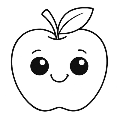 Cutest Apple Coloring Pages for Kids 2026