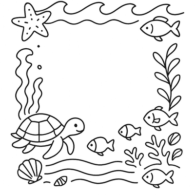 Cutest Coloring Frames for Kids 2026
