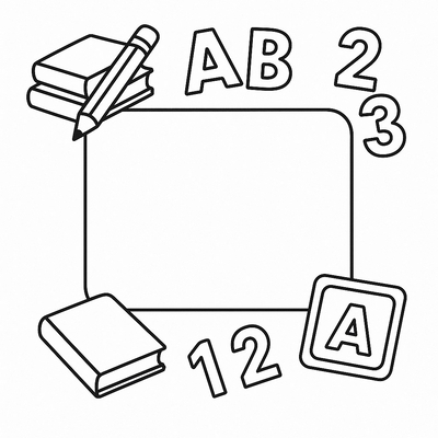 Cutest Coloring Frames for Kids 2026