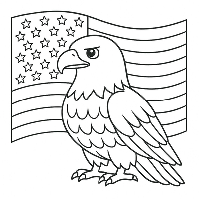 Cutest Eagle Coloring Pages for Kids 2026