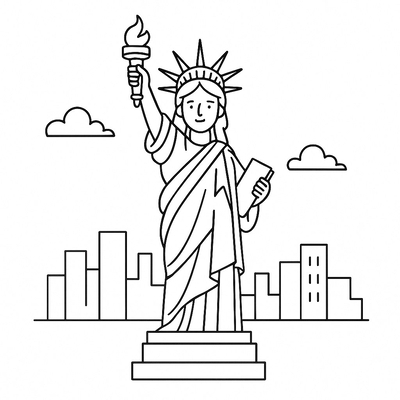 Famous Landmarks Coloring Pages for Kids – Best 2026