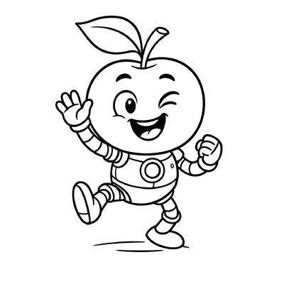 Fruit Robot Coloring Pages for Kids – Creative Fun 2026