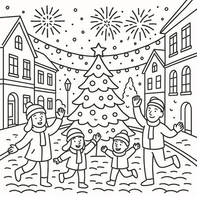 Happy New Year 2020 Coloring Pages for Kids – Creative Fun 2026