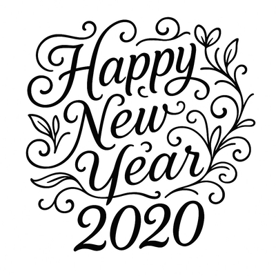 Happy New Year 2020 Coloring Pages for Kids – Creative Fun 2026