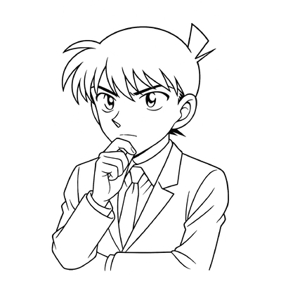 Kudo Shinichi Coloring Pages for Kids – Best Collection 2026
