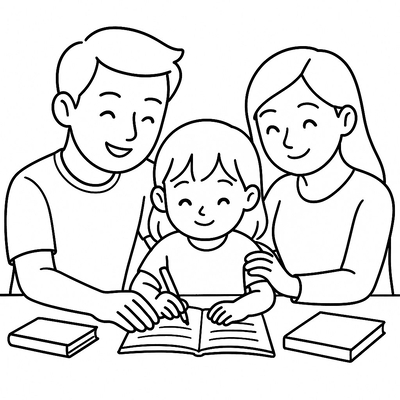 Small Family Coloring Pages for Kids – Meaningful 2026