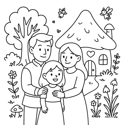 Small Family Coloring Pages for Kids – Meaningful 2026