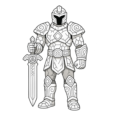 Super Sword Hero Coloring Game for Kids 2026