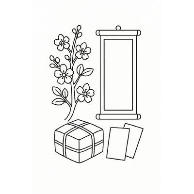 Tet Apricot Blossom Coloring Pages for Kids – Creative Fun 2026