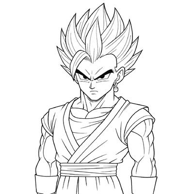 Vegito Coloring Pages for Kids – Super Cool 2026