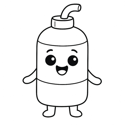 Water Bottle Coloring Pages for Kids – Creative and Fun Learning 2026