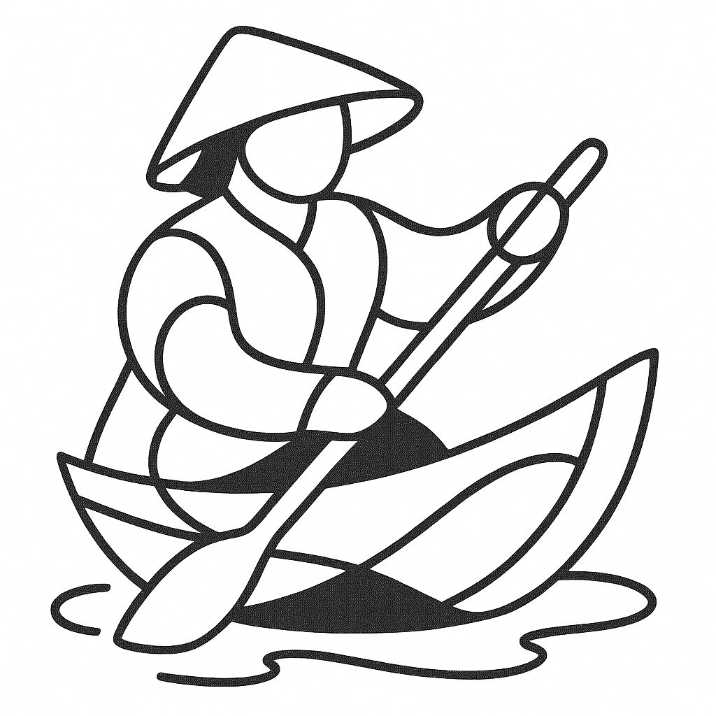 Abstract-Style Boatman