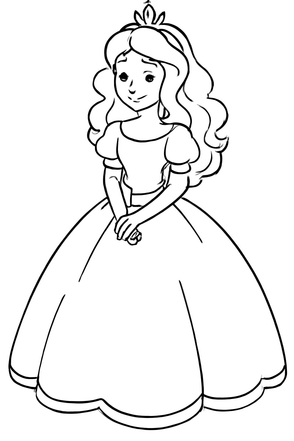 Classic Princess in a Puffy Gown