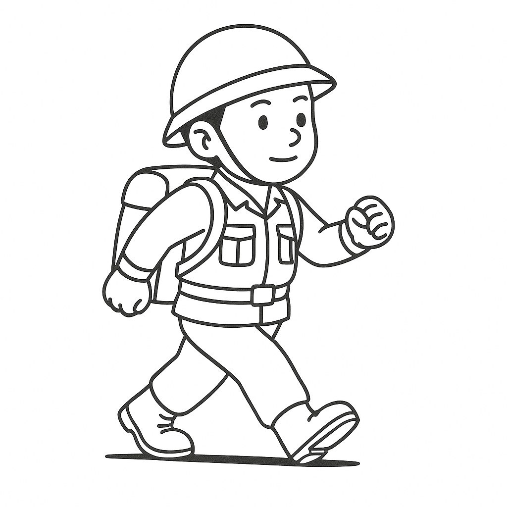 Soldier on the March