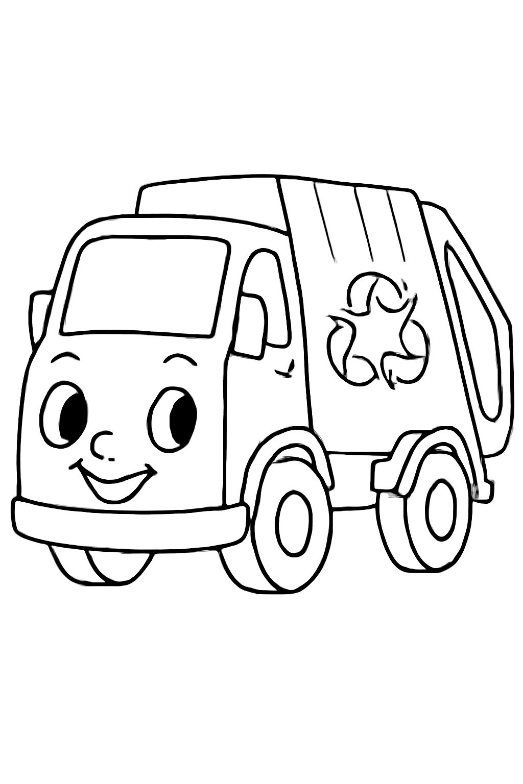 Fun Cartoon Trash Truck