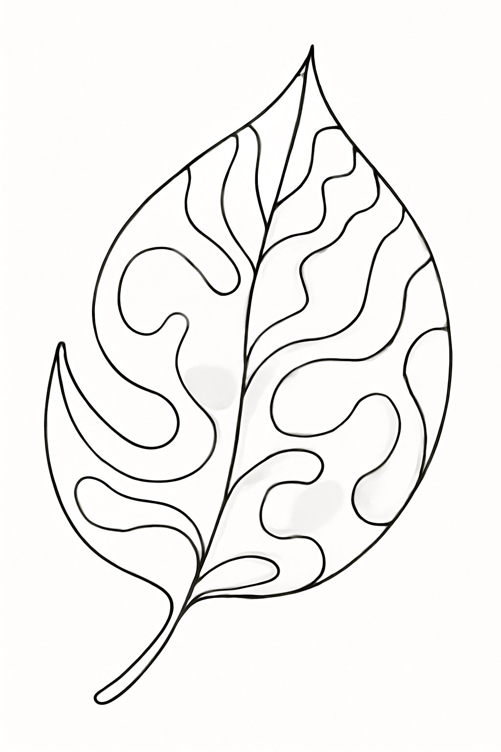 Abstract Art Leaf