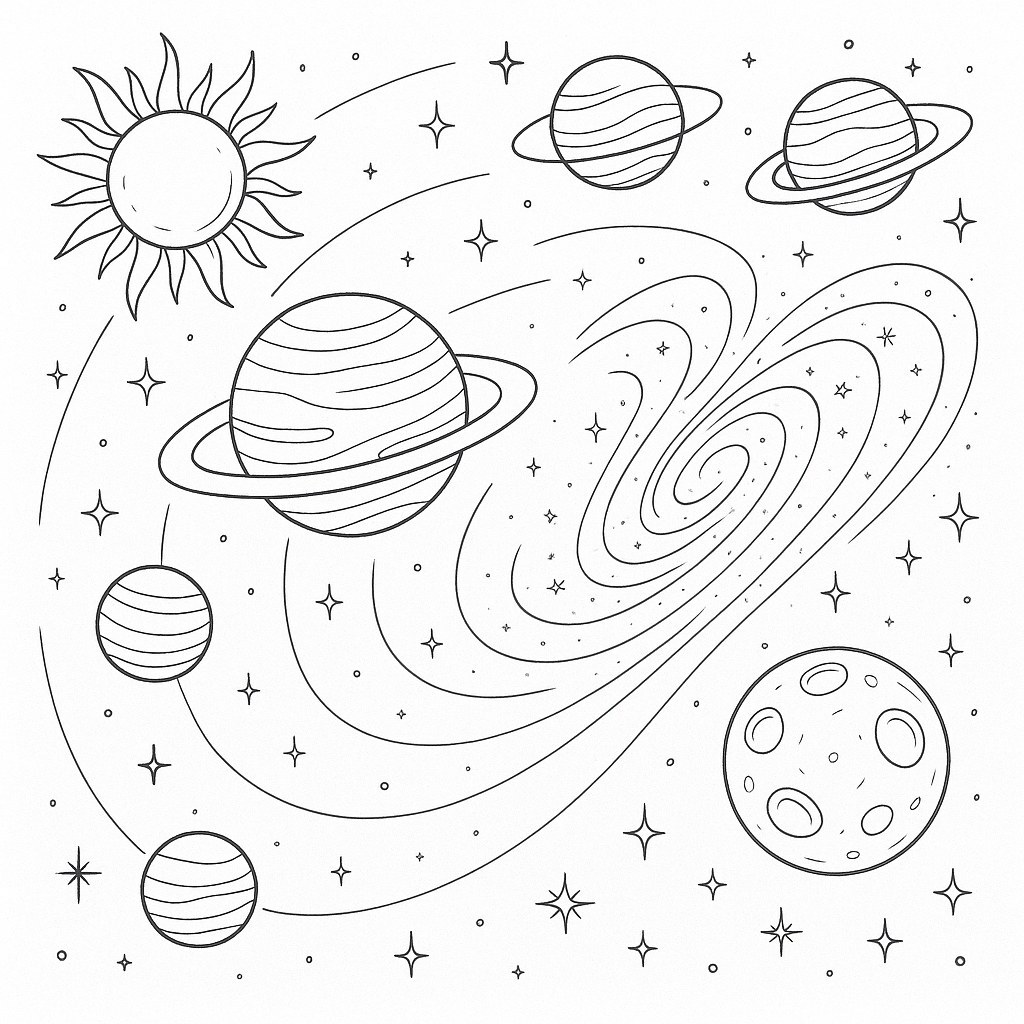 Solar System Coloring Pages for Kids – Creative and Fun Learning 2026