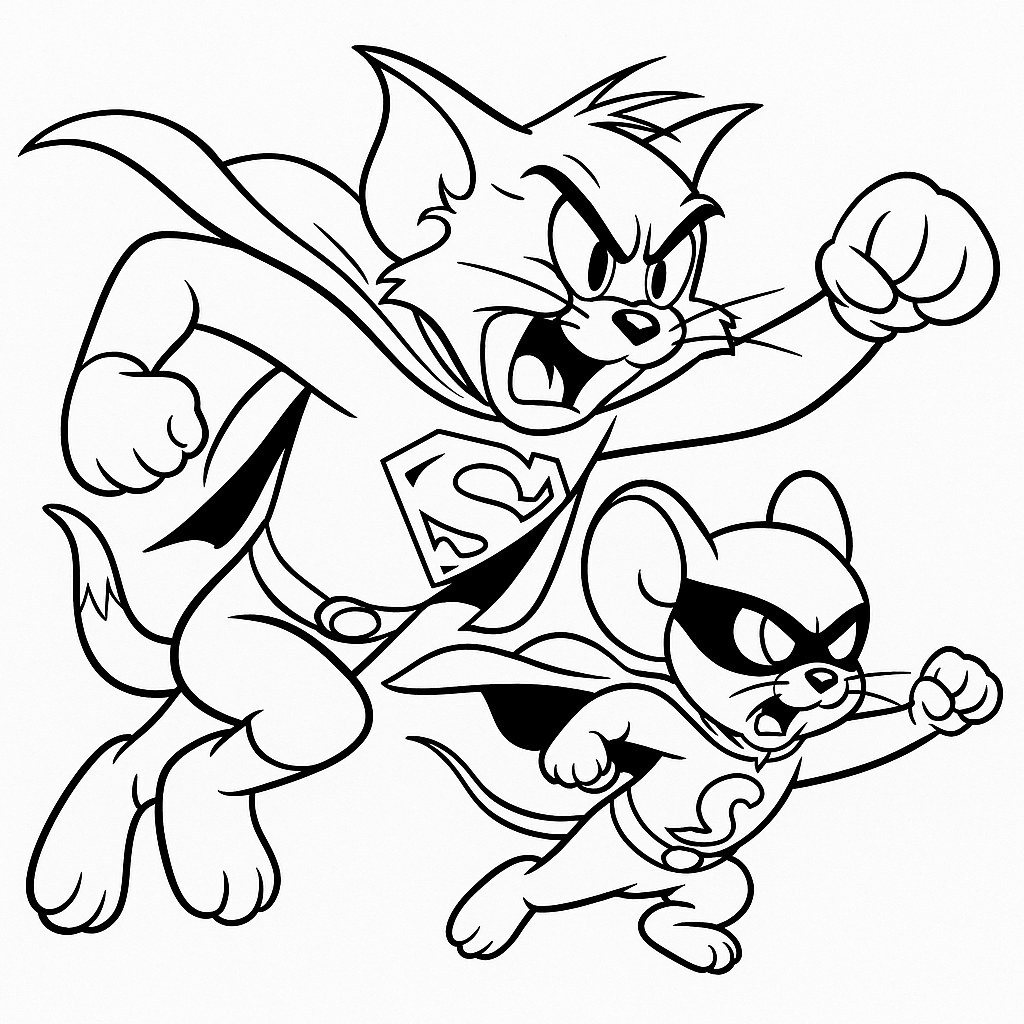 Tom and Jerry as Superheroes