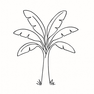 Banana Tree Coloring Pages for Kids – Best Designs 2026