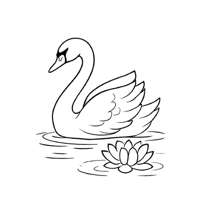 Beautiful Swan Coloring Pages for Kids 2026