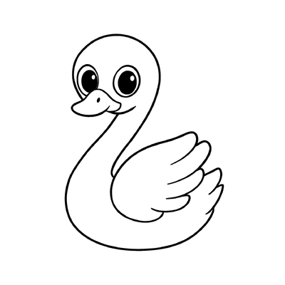 Beautiful Swan Coloring Pages for Kids 2026