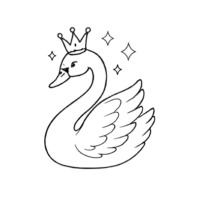 Beautiful Swan Coloring Pages for Kids 2026