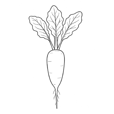 Best White Radish Coloring Pages for Kids 2026