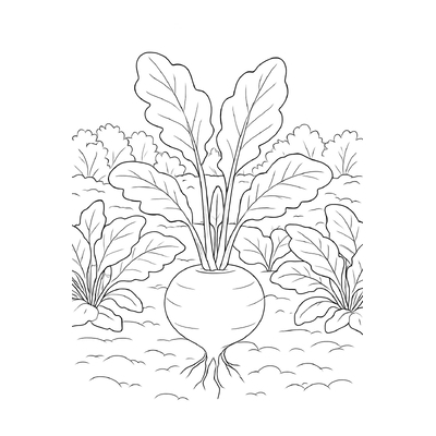 Best White Radish Coloring Pages for Kids 2026