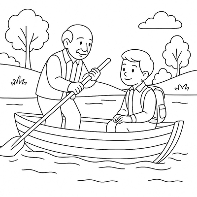 Boatman Coloring Pages for Kids – Cutest Designs 2026