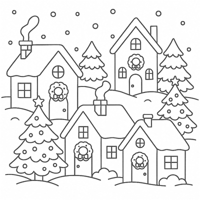 Christmas House Coloring Pages for Kids – Cutest Designs 2026