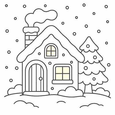 Christmas House Coloring Pages for Kids – Cutest Designs 2026
