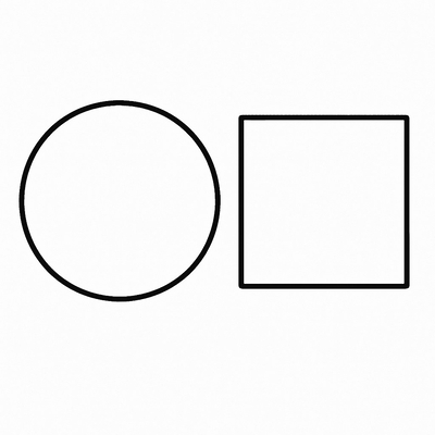 Circle and Square Coloring Pages for Kids – Creative Fun 2026