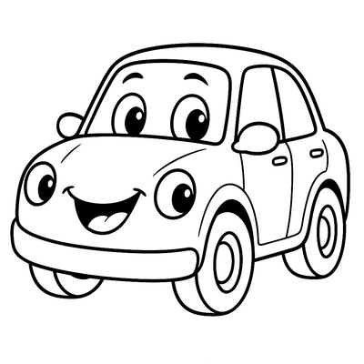 Cute Car Coloring Pages for Kids – Most Creative Designs 2026